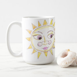 Taza De Café Mugre brillante de sol de ojos