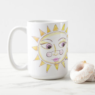 Taza De Café Mugre brillante de sol de ojos