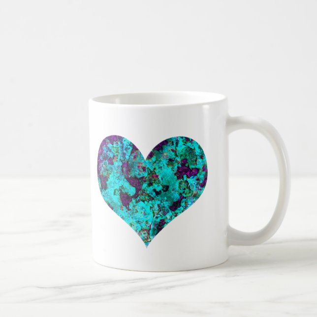 Taza De Café Mugre cardíaca vibrante (Derecha)