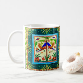 Taza De Café Mugre cerámica con diseño de bosques amazónicos