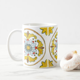 Taza De Café Mugre cerámica con diseño tradicional siciliano de