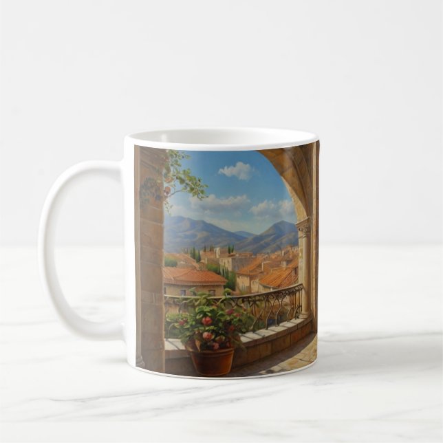 Taza De Café Mugre cerámica de arte de Roma (Izquierda)