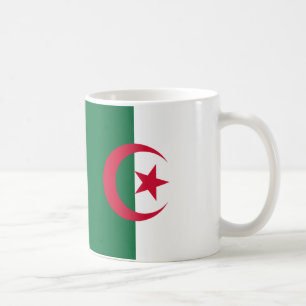 Taza De Café Mugre cerámica de bandera argelina