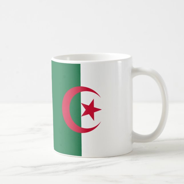 Taza De Café Mugre cerámica de bandera argelina (Derecha)