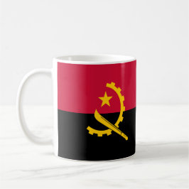 Taza De Café Mugre cerámica de bandera de Angola