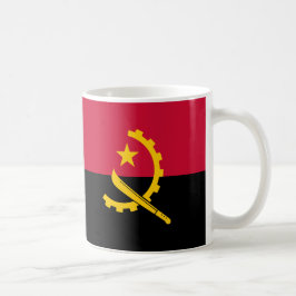 Taza De Café Mugre cerámica de bandera de Angola