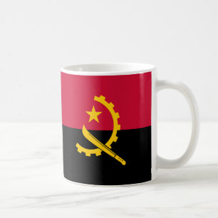 Taza De Café Mugre cerámica de bandera de Angola