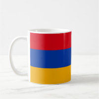 Mugre cerámica de bandera de Armenia