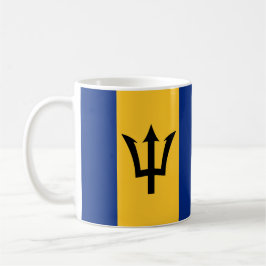 Taza De Café Mugre cerámica de bandera de Barbados