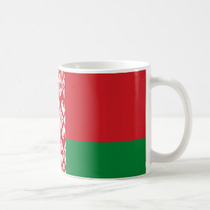 Taza De Café Mugre cerámica de bandera de Bielorrusia