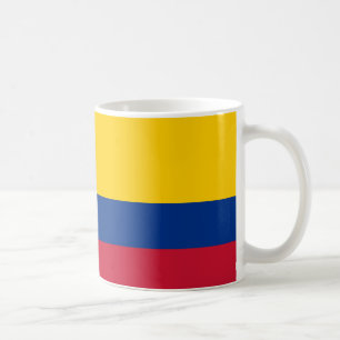 Taza De Café Mugre cerámica de bandera de Colombia