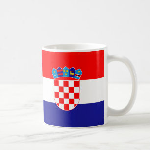 Taza De Café Mugre cerámica de bandera de Croacia