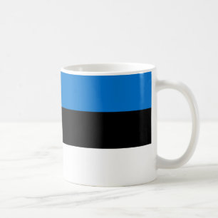 Taza De Café Mugre cerámica de bandera de Estonia
