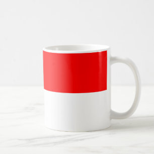 Taza De Café Mugre cerámica de bandera de Indonesia