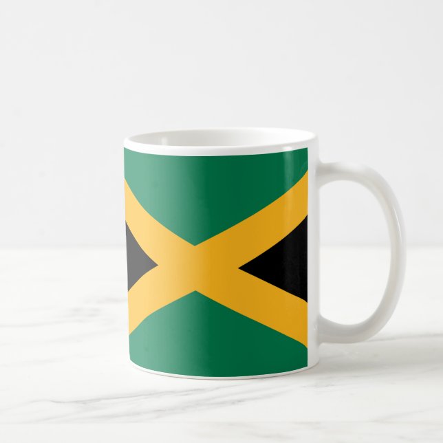 Taza De Café Mugre cerámica de bandera de Jamaica (Derecha)