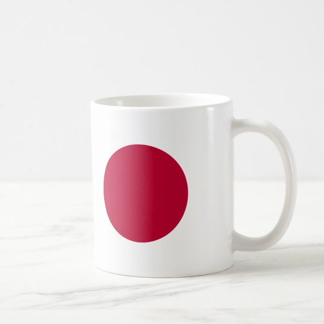 Taza De Café Mugre cerámica de bandera de Japón (Derecha)