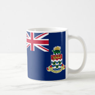 Taza De Café Mugre cerámica de bandera de las Islas Caimán