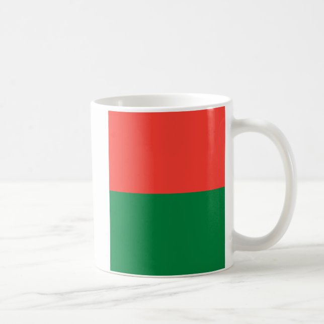 Taza De Café Mugre cerámica de bandera de Madagascar (Derecha)