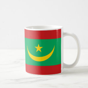 Taza De Café Mugre cerámica de bandera de Mauritania