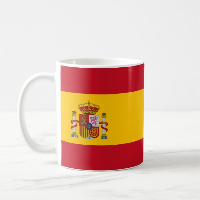 Taza De Café Mugre cerámica de bandera española (Izquierda)