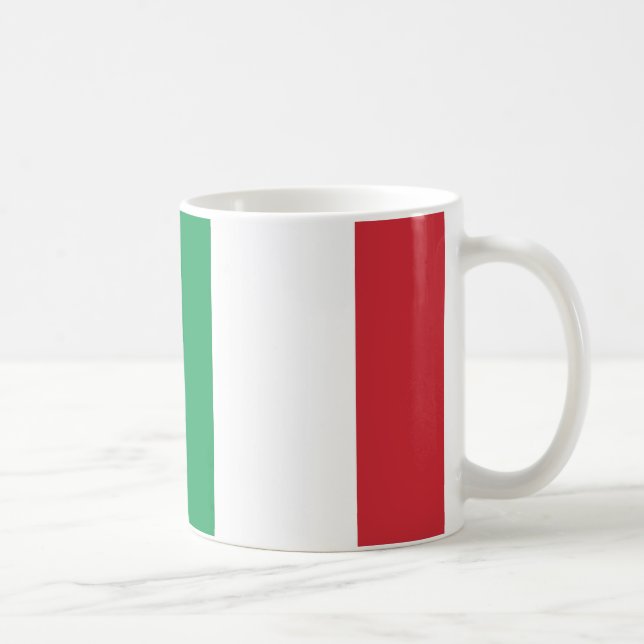 Taza De Café Mugre cerámica de bandera italiana (Derecha)