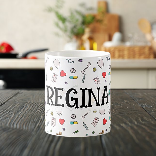 Taza De Café Mugre cerámica de impresión médica (Subido por el creador)
