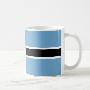 Taza De Café Mugre cerámica de la bandera de Botswana