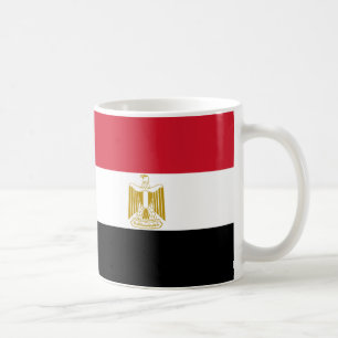 Taza De Café Mugre cerámica de la bandera de Egipto