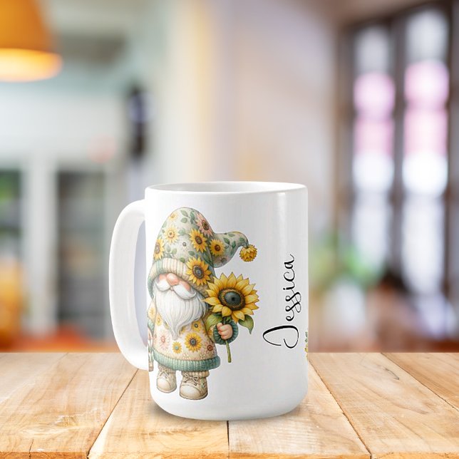 Taza De Café Mugre cerámica del girasol de primavera (Subido por el creador)