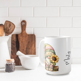 Taza De Café Mugre cerámica del girasol de primavera