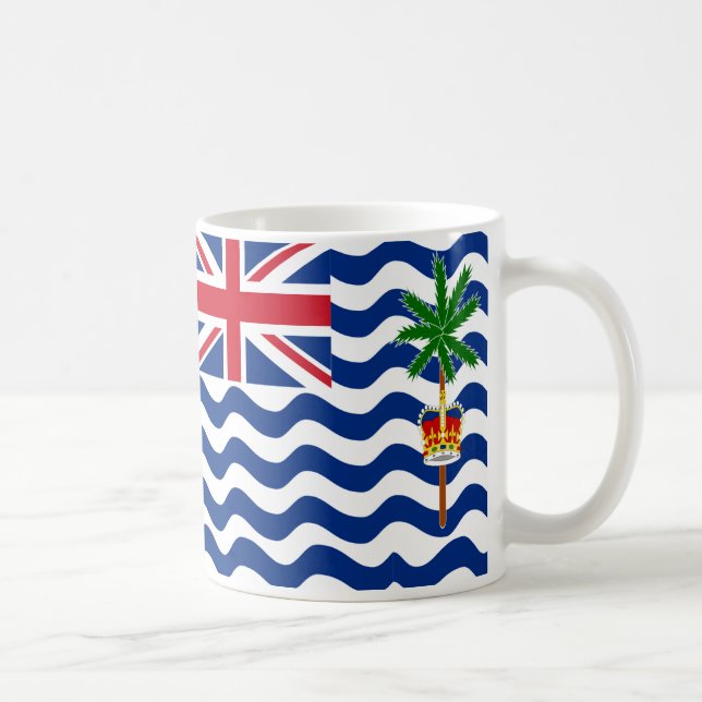 Taza De Café Mugre cerámica del Territorio Británico del Océano (Derecha)