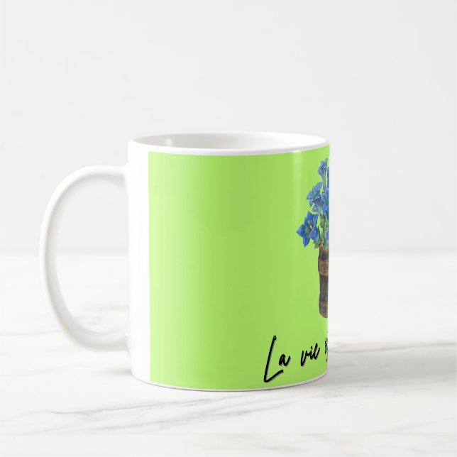 Taza De Café Mugre cerámica floral (Izquierda)