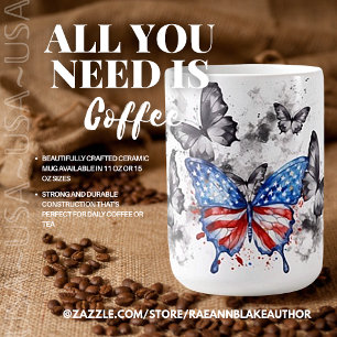 Taza De Café Mugre cerámica patriótica de EE.UU.