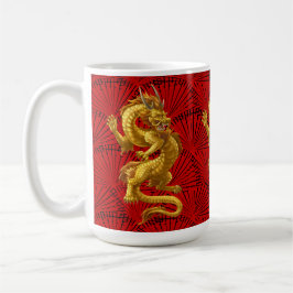 Taza De Café Mugre china de oro con suerte