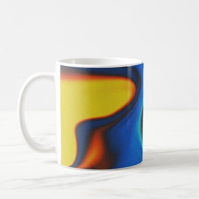 Taza De Café Mugre clásico de flujo de tinta fluido y vibrante (Izquierda)