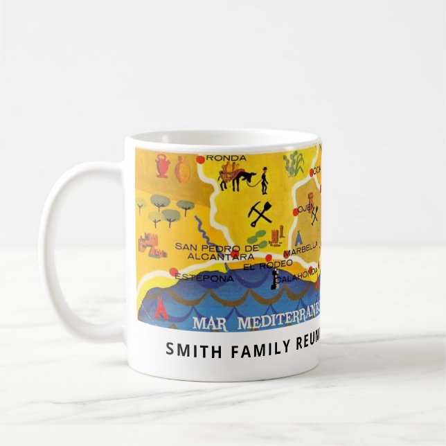 Taza De Café Mugre costera de España (Izquierda)