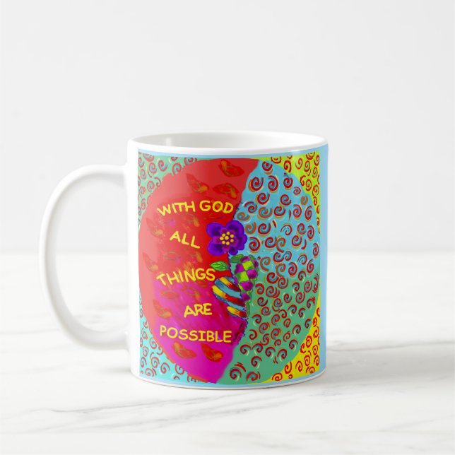 Taza De Café Mugre cristiana de Dios (Izquierda)
