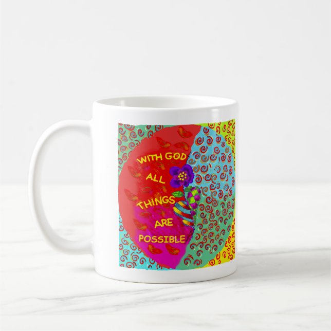 Taza De Café Mugre cristiana de Dios (Izquierda)