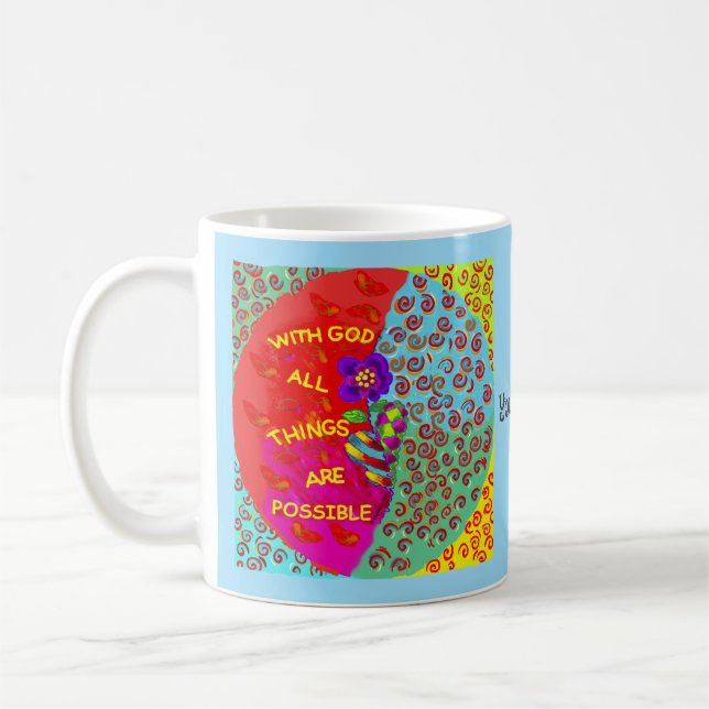 Taza De Café Mugre cristiana de Dios (Izquierda)