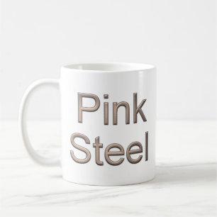 Taza De Café Mugre de acero rosa