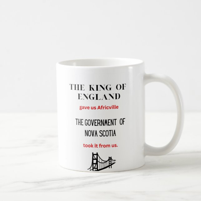 Taza De Café Mugre de Africville (Derecha)