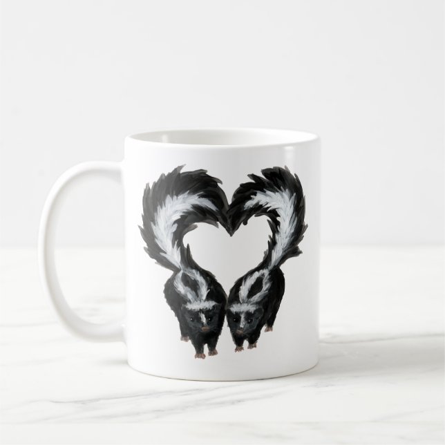 Taza De Café Mugre de amor de zorrillo (Izquierda)