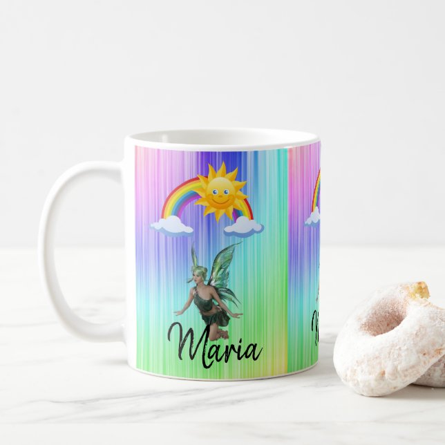 Taza De Café Mugre de arcoiris (Con donut)