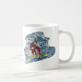 Taza De Café Mugre de arte en Snowboard