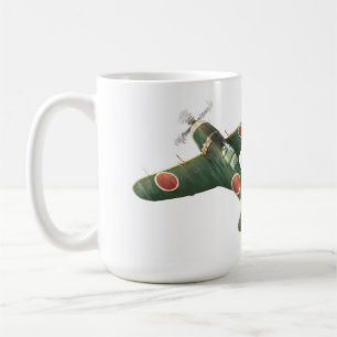 Taza De Café Mugre de avión de Mitsubishi J2M3 Raiden