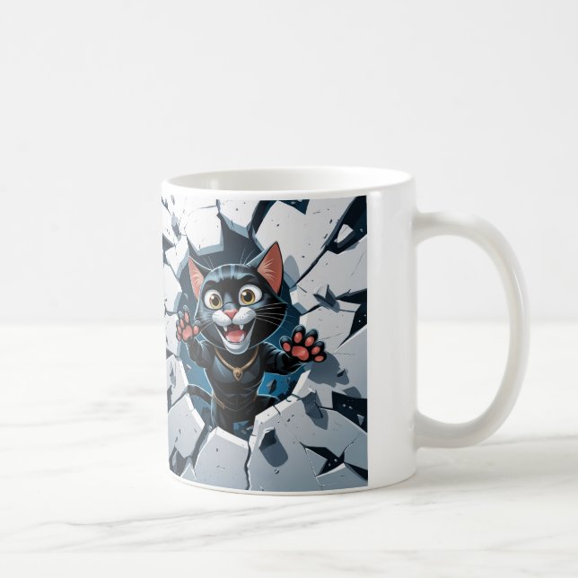 Taza De Café Mugre de balckpanther-Cat (Derecha)