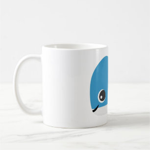 Taza De Café Mugre de ballena azul