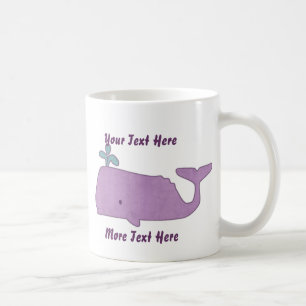 Taza De Café Mugre de ballena morada