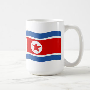 Taza De Café Mugre de bandera de Corea del Norte