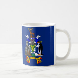 Taza De Café Mugre de bandera de Georgia del Sur